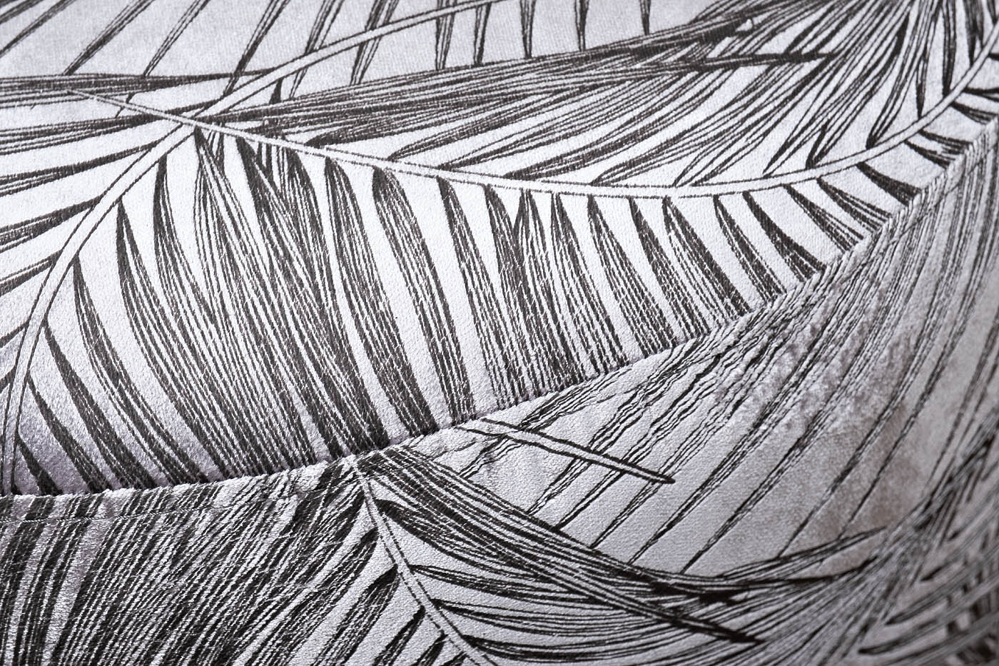 Кресло Verona вращающееся, вельвет, принт листья Valdes110-SER/ хром