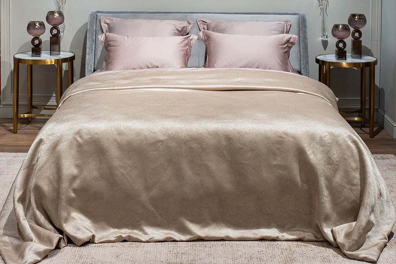 121GD-FIJI BEG-POKR BEG-Покрывало FIJI бежевое