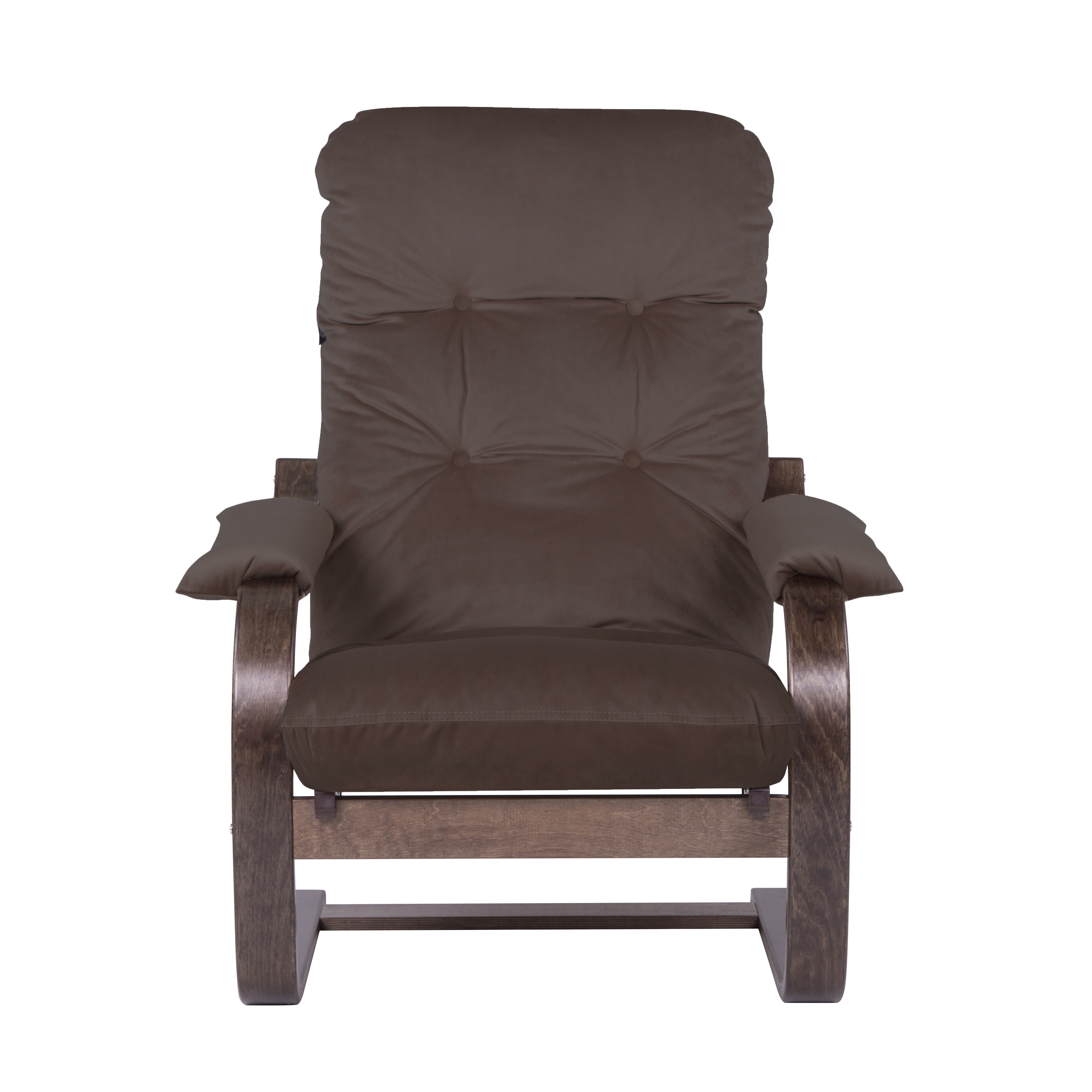 кресло Онега-2 Какао каркас Орех