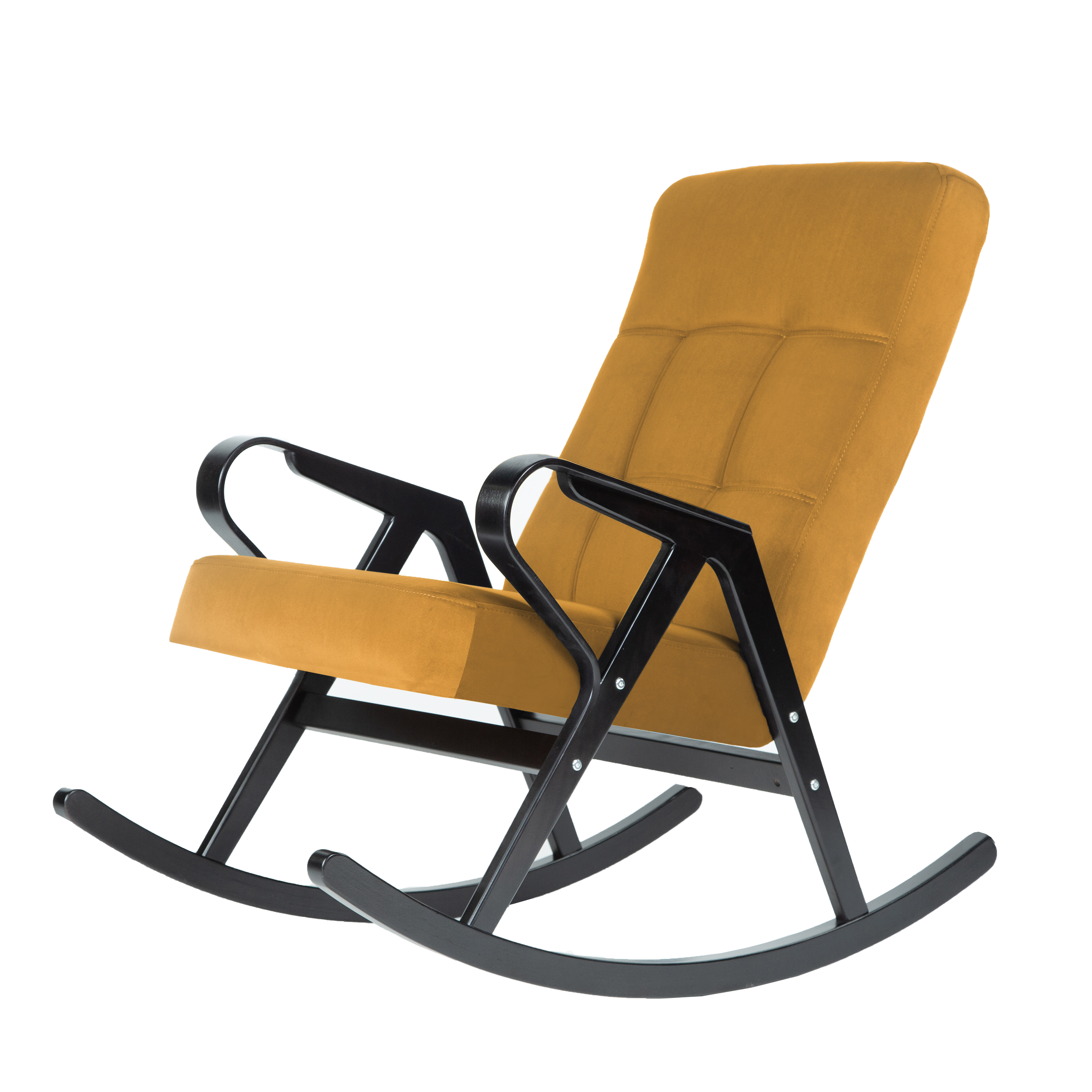 кресло-качалка Форест фреш 23 охра каркас Чёрный