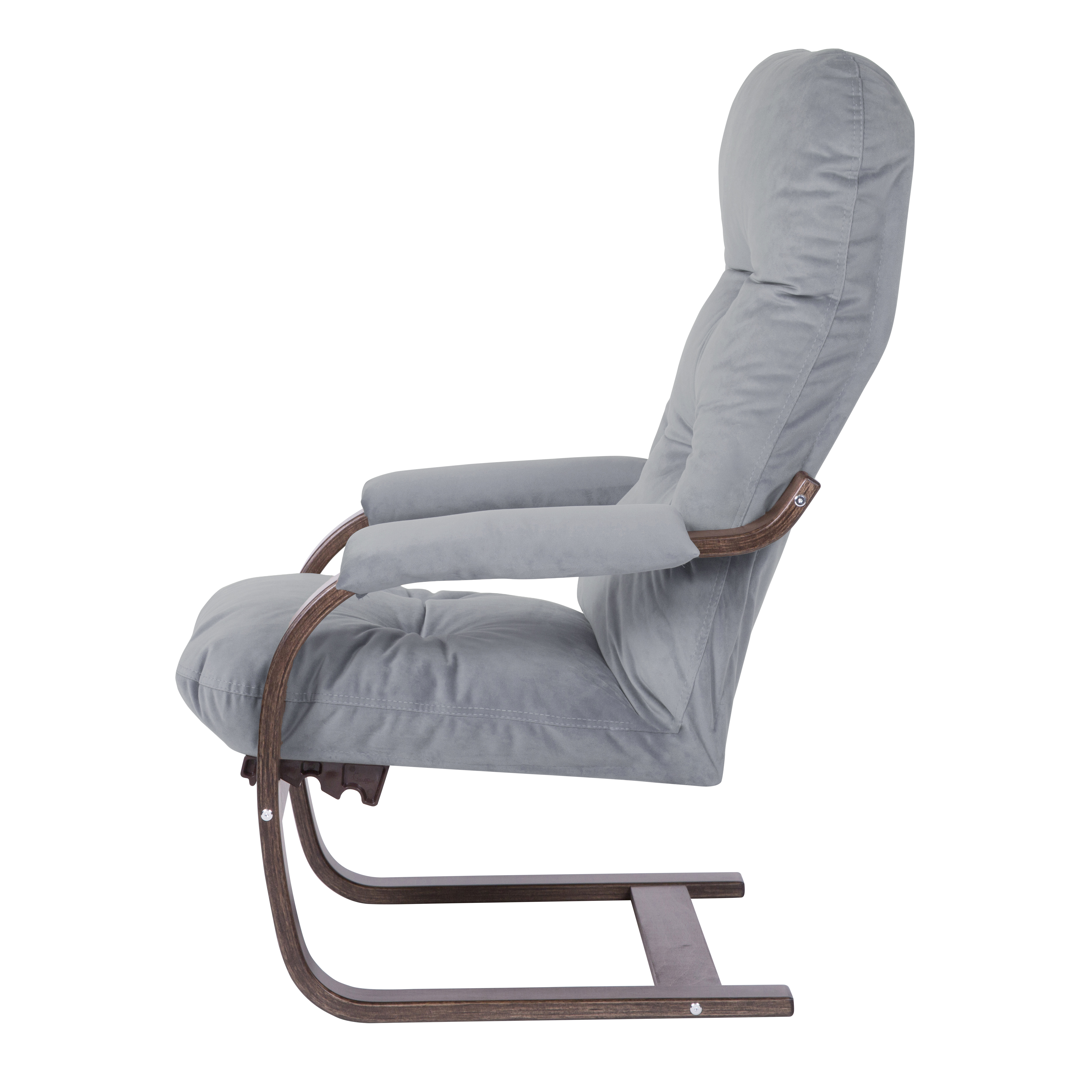 кресло Онега-2 Графит каркас Орех