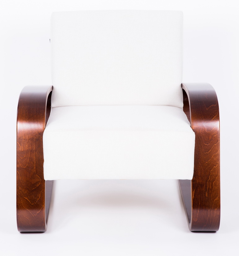 кресло Рица Гардения каркас Вишня