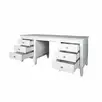 Стол письменный 6 ящиков "Ольса" 206 (белый лак)