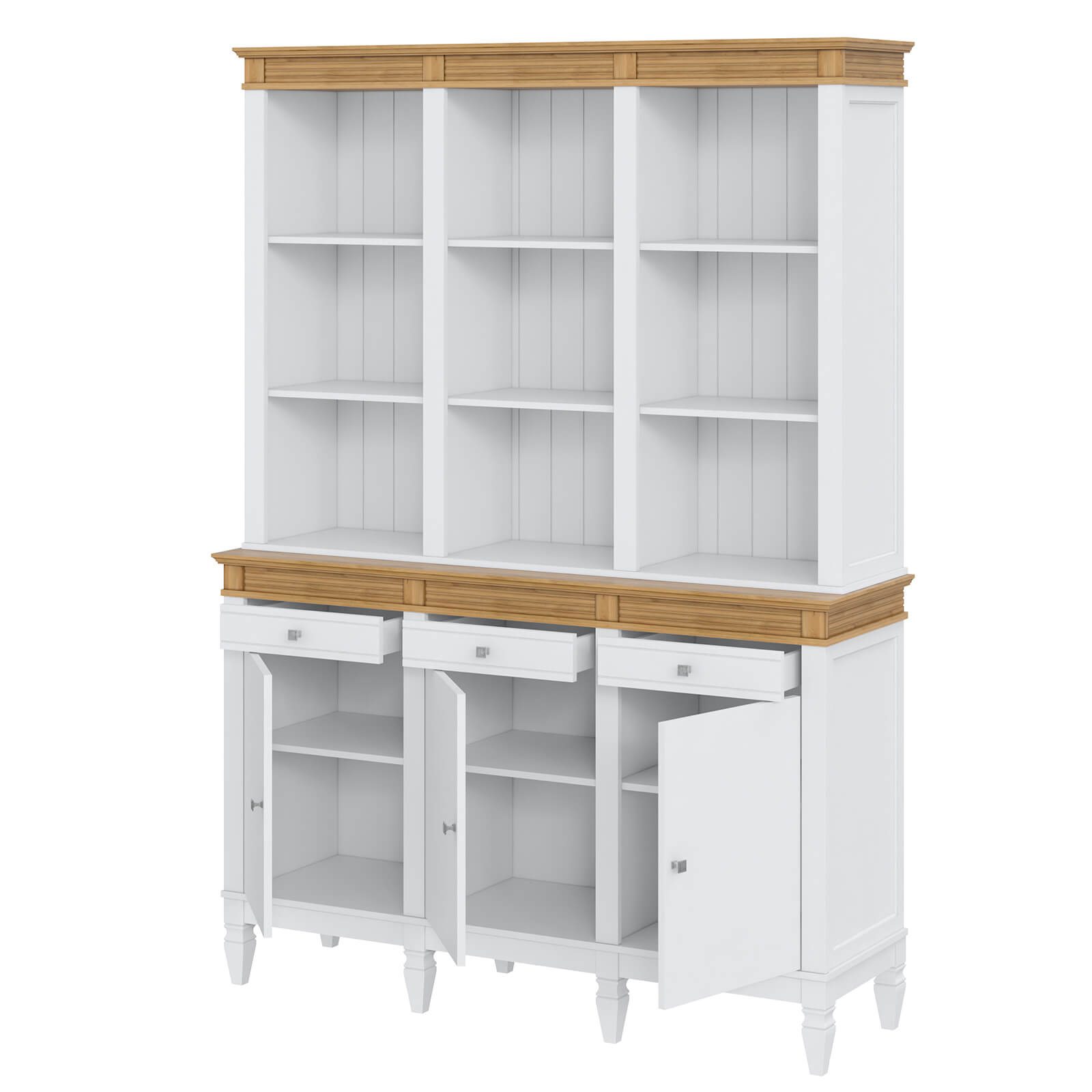 Буфет "Ольса" 300/333 (белый лак/антик 24)