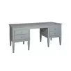 Стол письменный из дерева с 4 ящиками "Ольса" 204 (серый 7042)