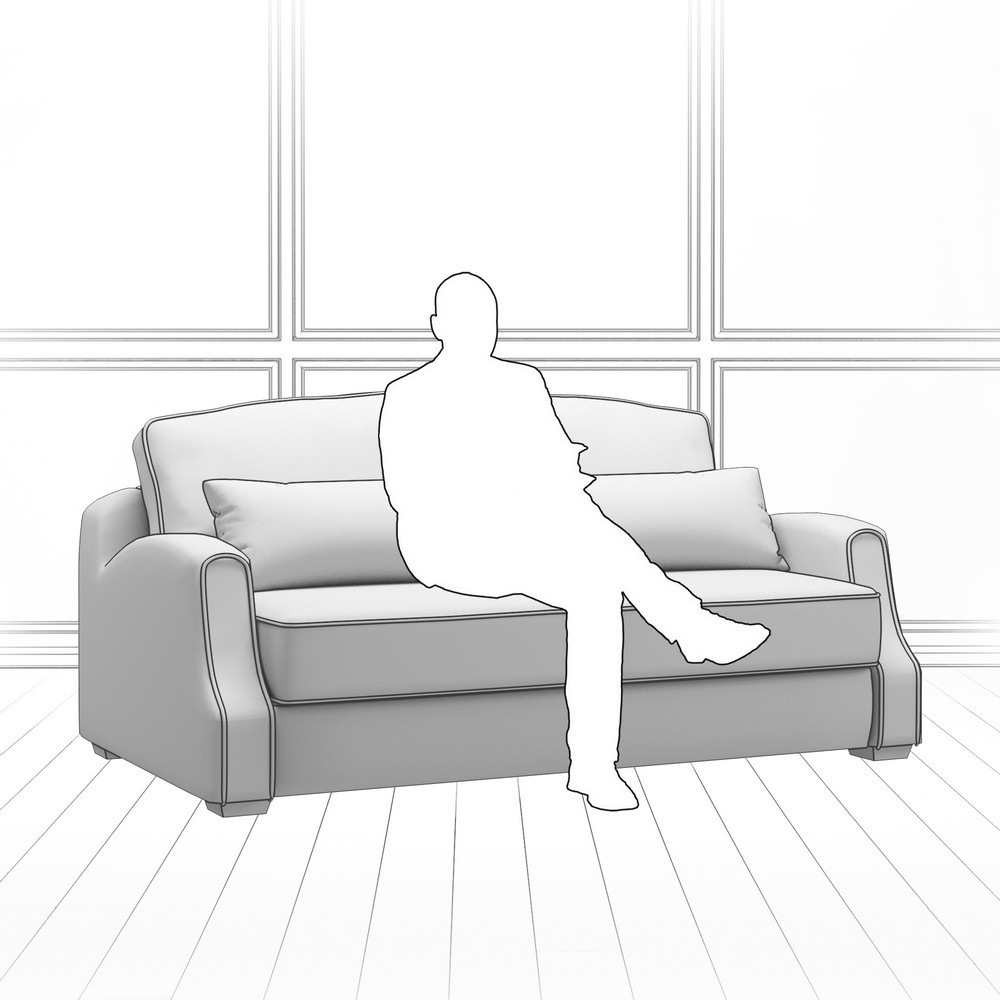 Диван Corsa (с механизмом) DCr-I-180-K03-KaB12-B39