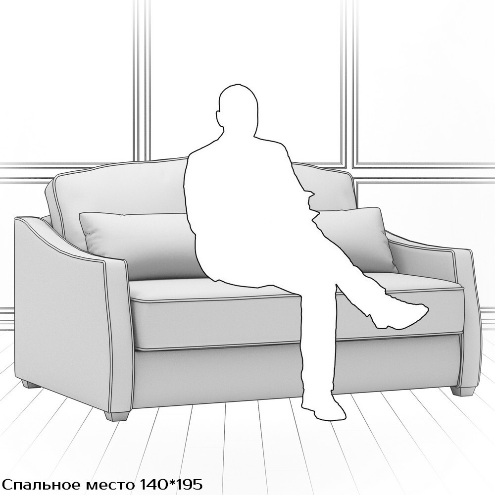 Диван Infante DIf-I-160-K03-KaB03-0377