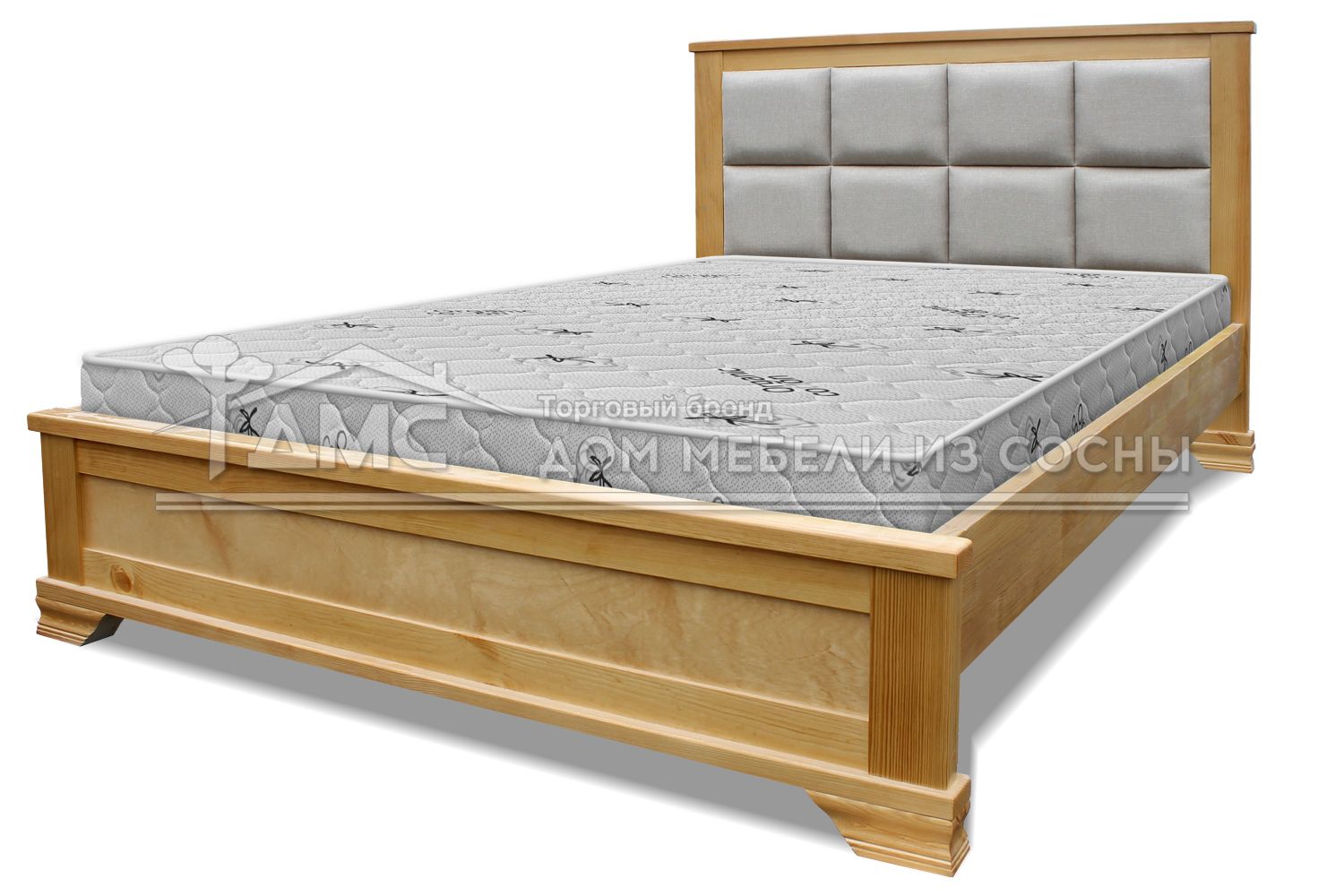 Кровать Классика с мягкой вставкой 2000х2000