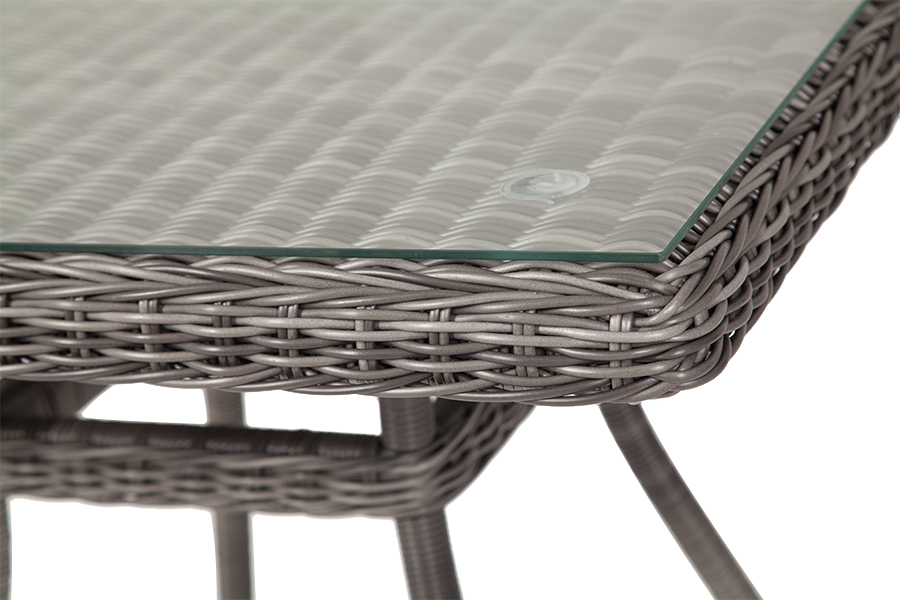 "Арлиш" стол плетеный из искусственного ротанга, цвет графит