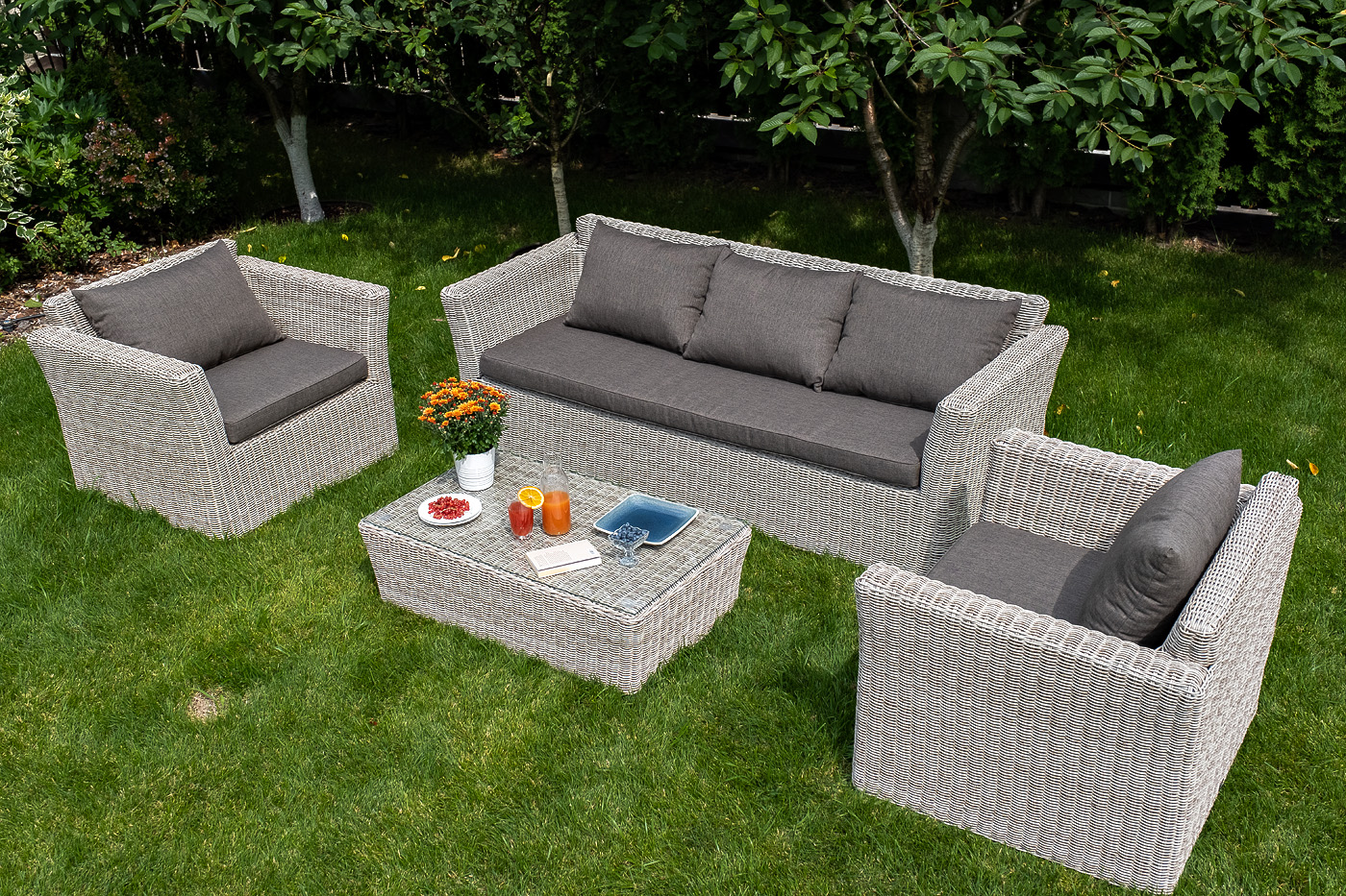 "Капуто" кресло из искусственного ротанга, цвет бежевый