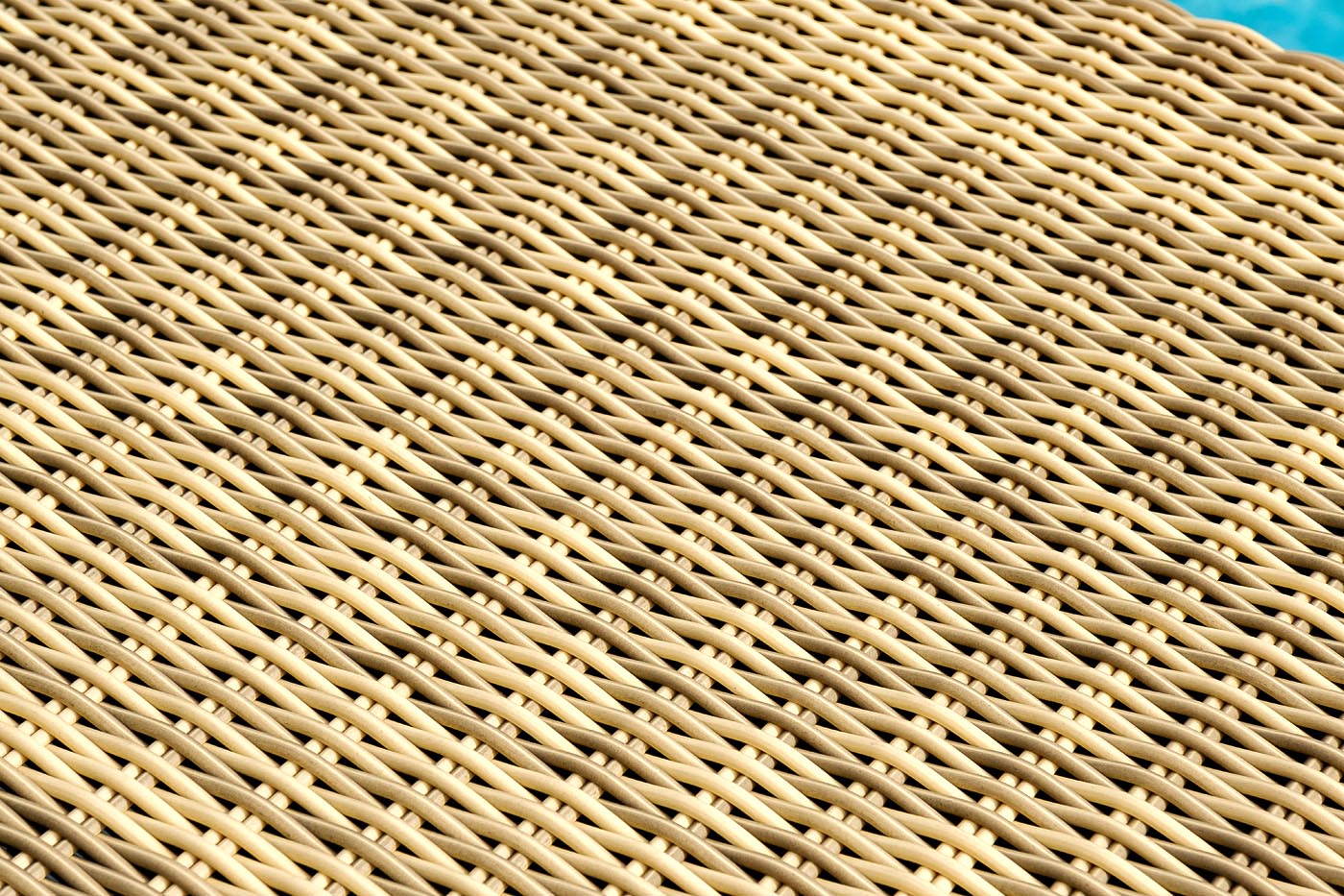 "Порту" сундук водонепроницаемый из искусственного ротанга, цвет соломенный