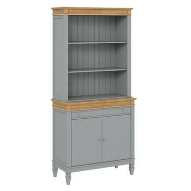 Буфет "Ольса" 200/221 (серый 7042/антик 24)