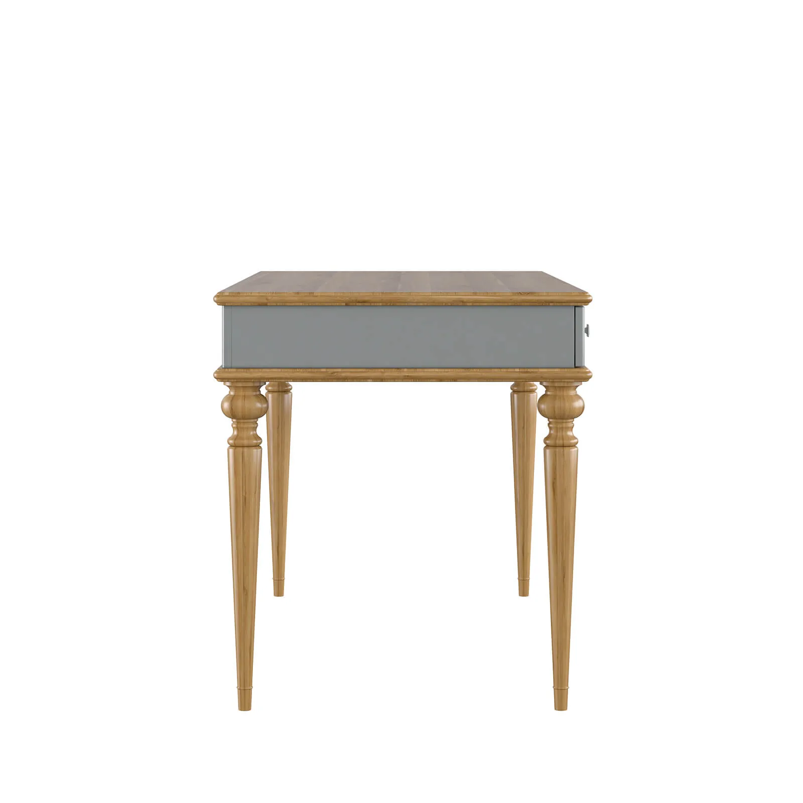 Стол письменный с ящиками серый "Рандеву" 003 МДФ (серый 7042/антик 24)