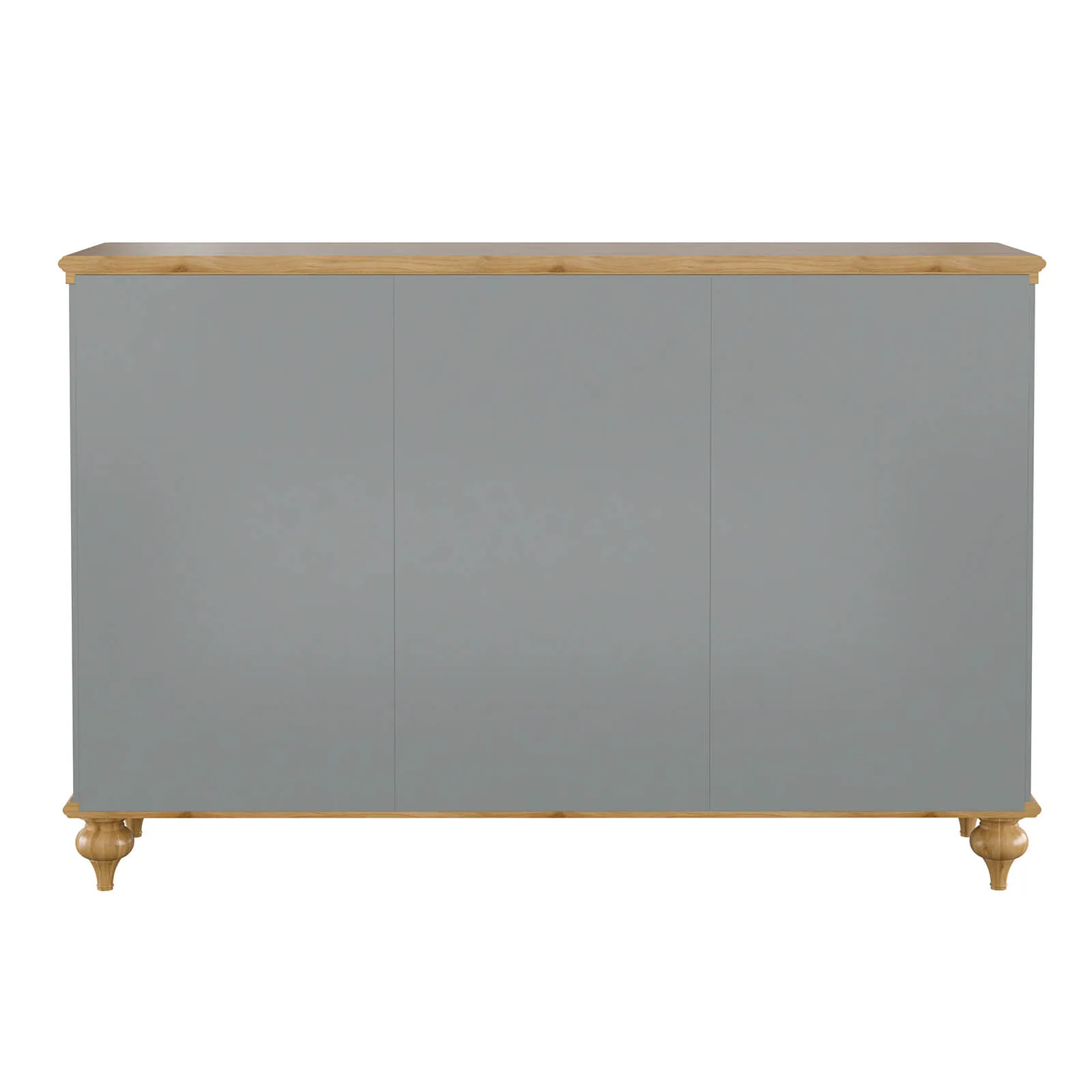 Комод с 4 ящиками серый "Рандеву" 324 (серый7042/анетик24)