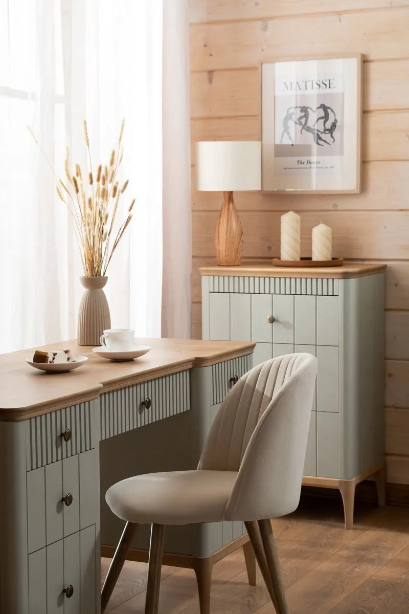 Стол письменный массив сосны Грета №5